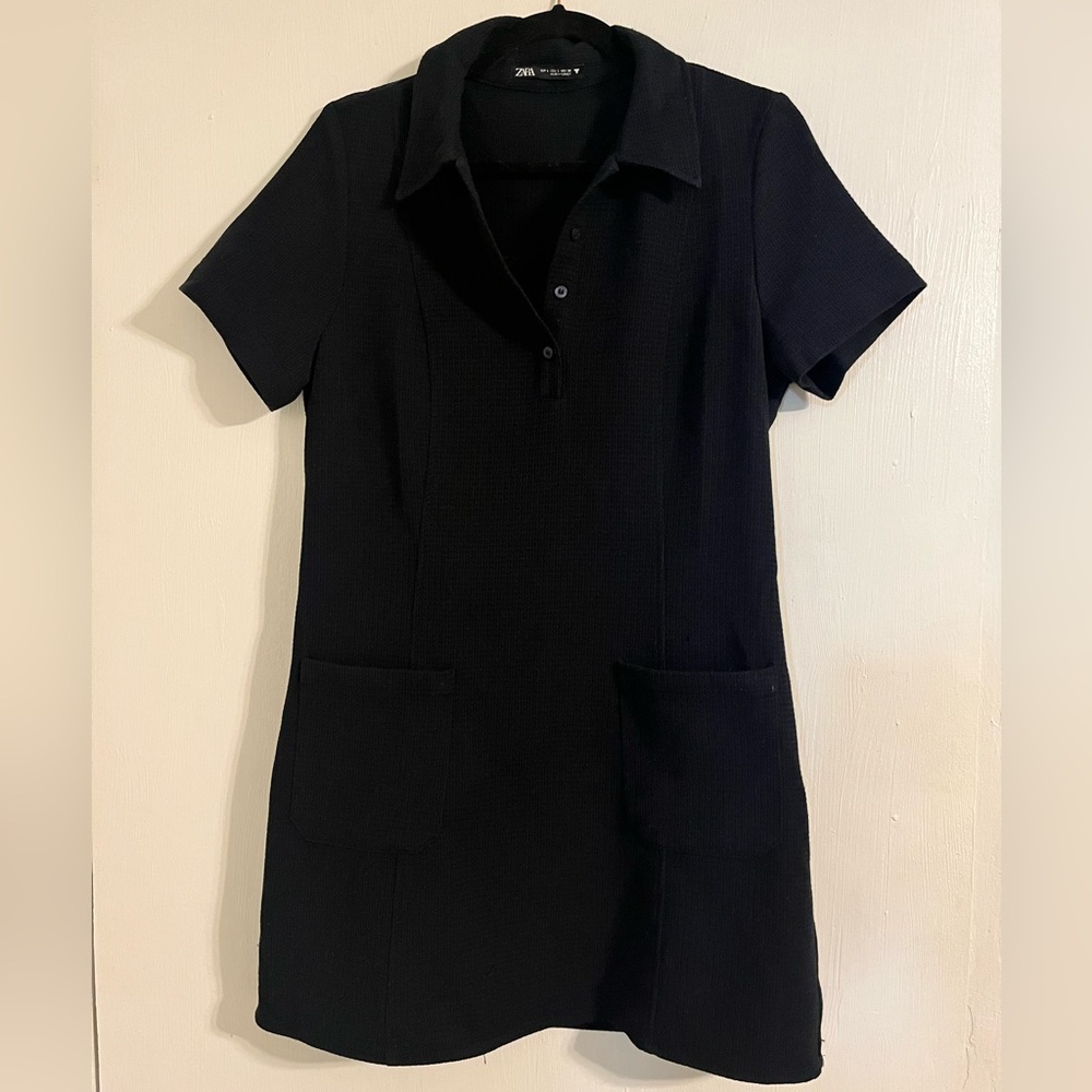 Zara Navy Blue Dress
